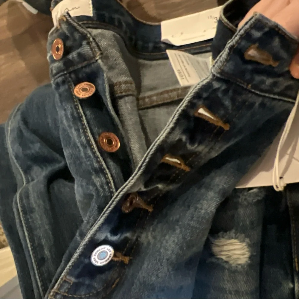 Kancan New Button Up Jeans 15/31 Wide Legged High Rise #457 - Picture 2 of 5